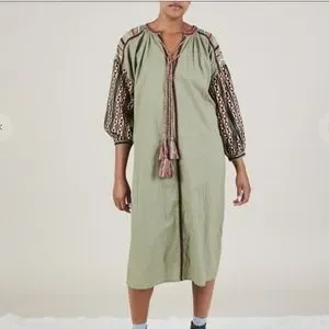 V De Vinster | Dresses | V De Vinster Embroidered Ballon Sleeve 